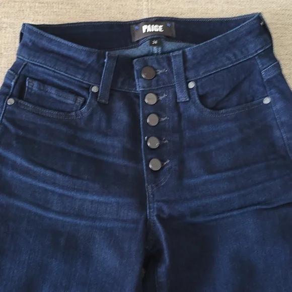 Paige Hourglass Jeans Long Sz 24x33 - Picture 2 of 5